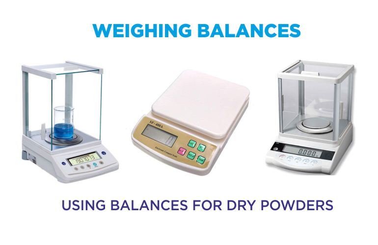 Weighing Pigment Powder on Weighing Scale